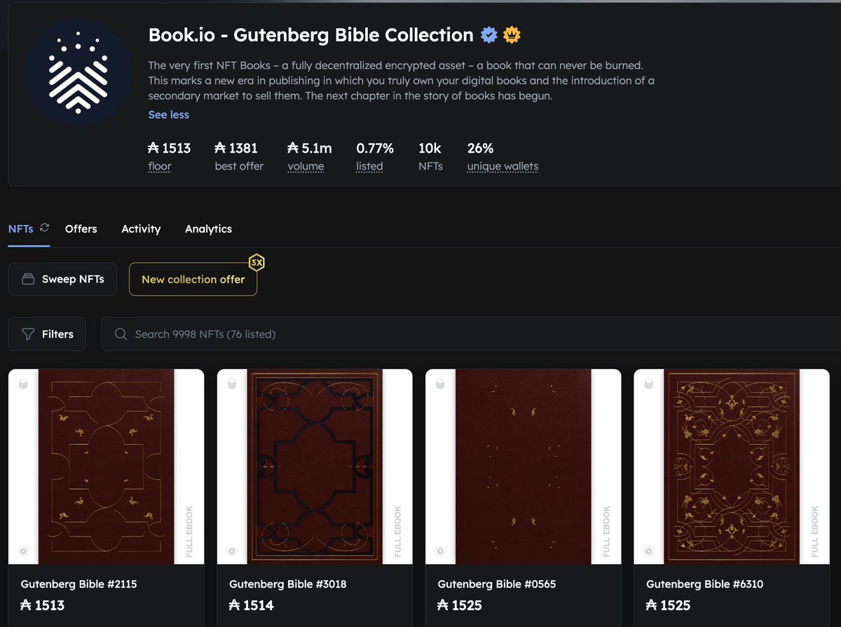 Another Sunday, another Gute Giveaway.  If you win, we will buy you any Gute listed under 1800 $ADA. 

To enter: Like, follow, repost, and take a 15-minute walk. 

#Cardano $BOOK #GetAGute
