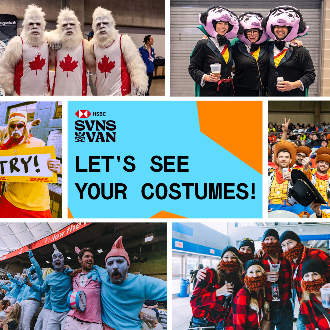 Let's see your costumes Sevens fans! 👗 Use the link below to submit your costumes and get featured on the BC Place Jumbotron! 📺 tradablebits.com/tb_app/496014 #HSBCSVNS | #HSBCVANSVNS