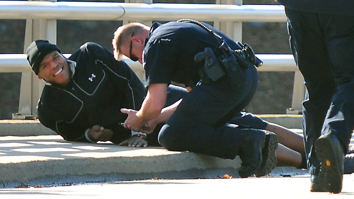 This was s Cam Newton fighting another pro athlete. This is Cam Newton immediately after being in a truck flipping over in a bridge. Maybe leave him alone.