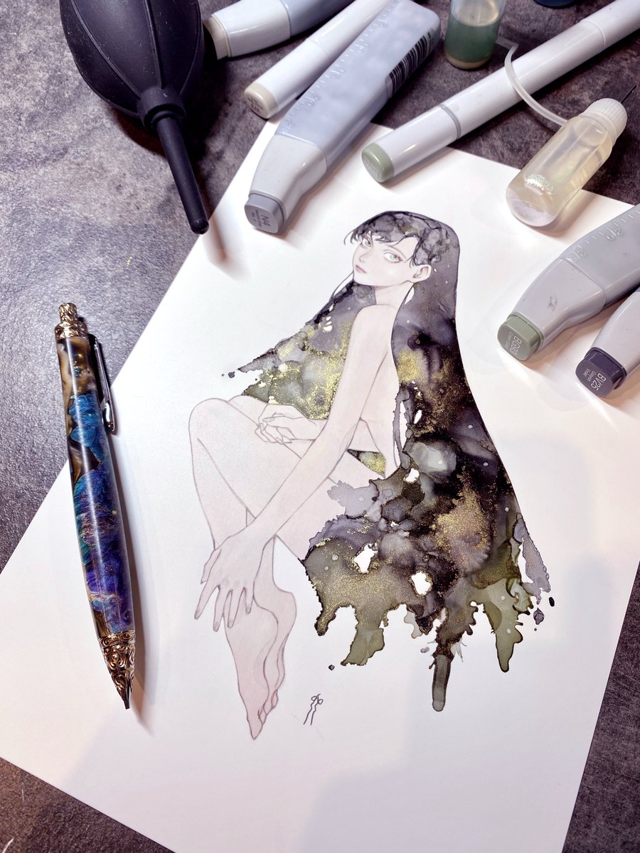 原画ガチャ 孳々 直筆イラスト ジジ 原画ガチャ 孳々 直筆イラスト ジジ アナログ画材で描く美麗なイラスト