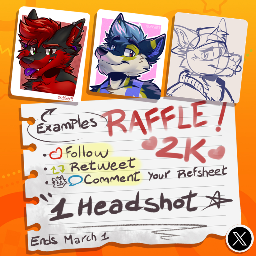 Well... I'm very busy so I'll make a tiny RAFFLE. ✨Thank you all for your support! I will be raffling a Headshot, and if it goes well, second place will have a sketch. ✨Follow me ➡️ Retweet ➡️ Comment your reference.