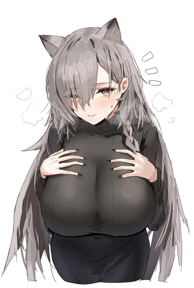 "H-hey, just wanted to ask, but how much longer You plan on looking at My chest, it's embarrasing..."