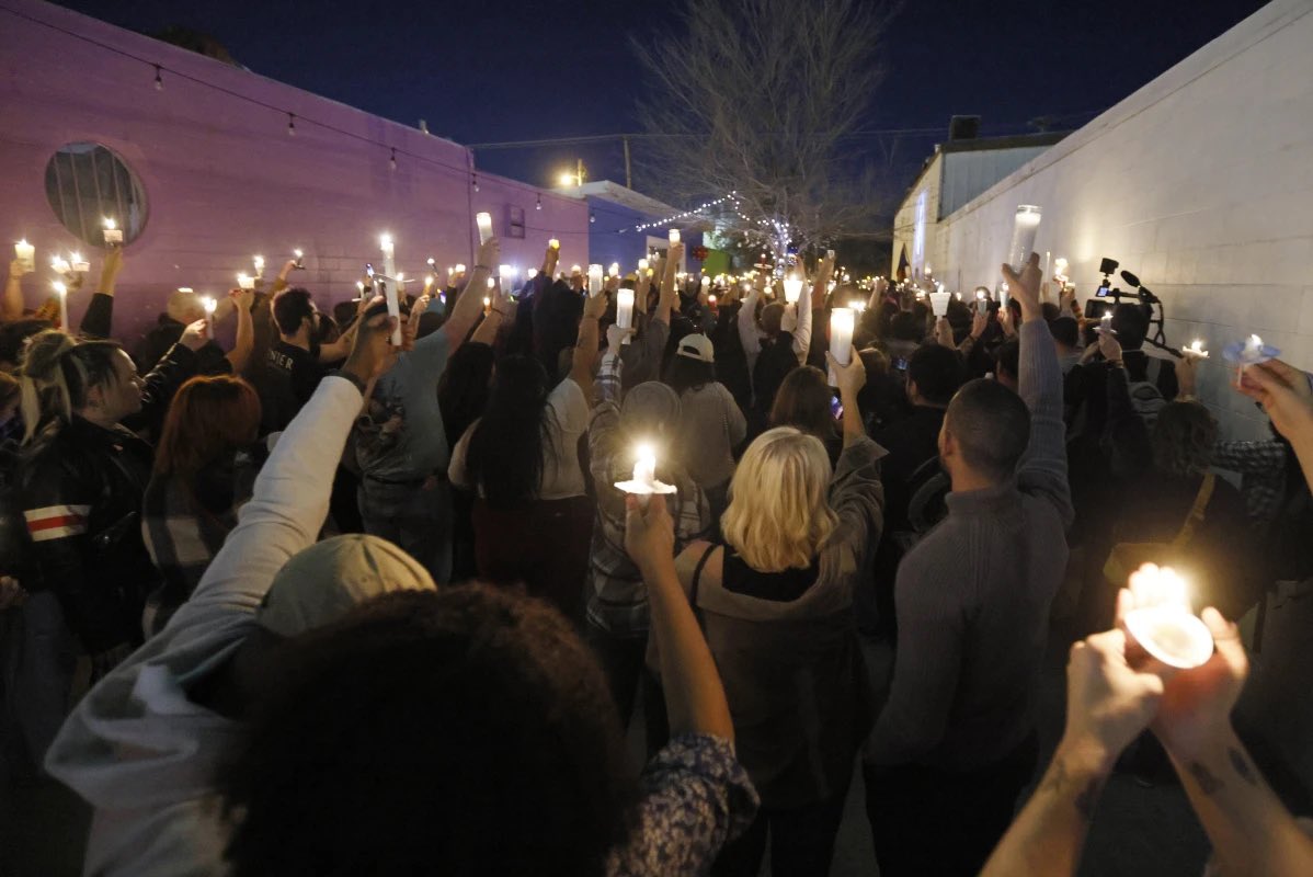 There are nationwide vigils this weekend for Nex Benedict, transgender teen found dead in Oklahoma after a reportedly being beaten in a bathroom. This one in Oklahoma City drew hundreds.