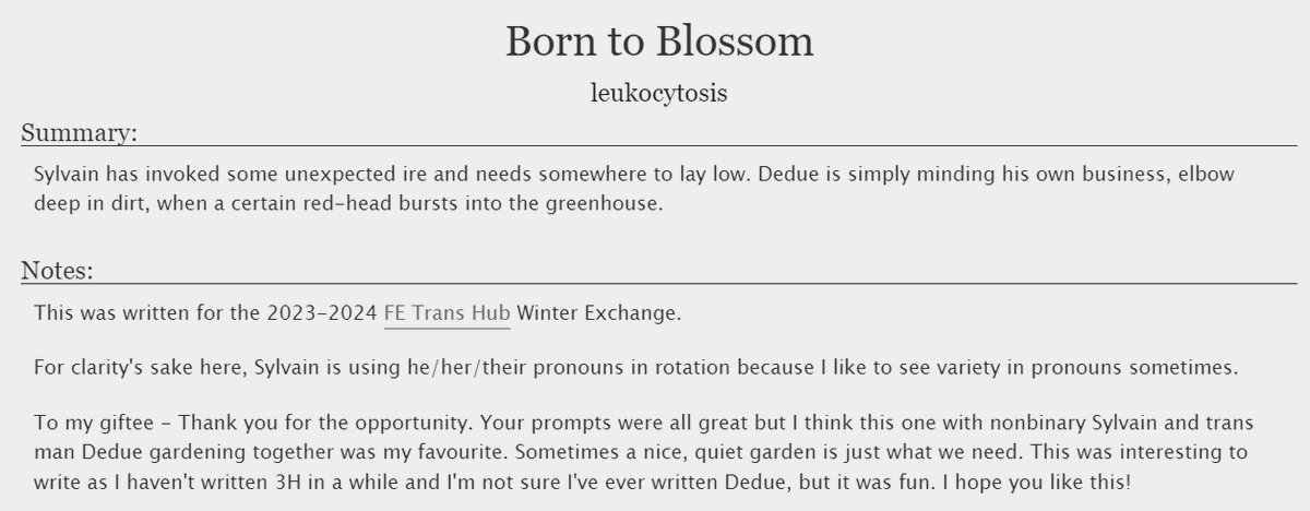 TheMetari's tweet photo. I'm happy to present my gift for the #FETransWinterExchange to @laonudles!

Rated G, featuring friendship between Sylvain and Dedue :)
You can find it here: https://t.co/nxaq0YGk1O https://t.co/hQzmNE5oTx
