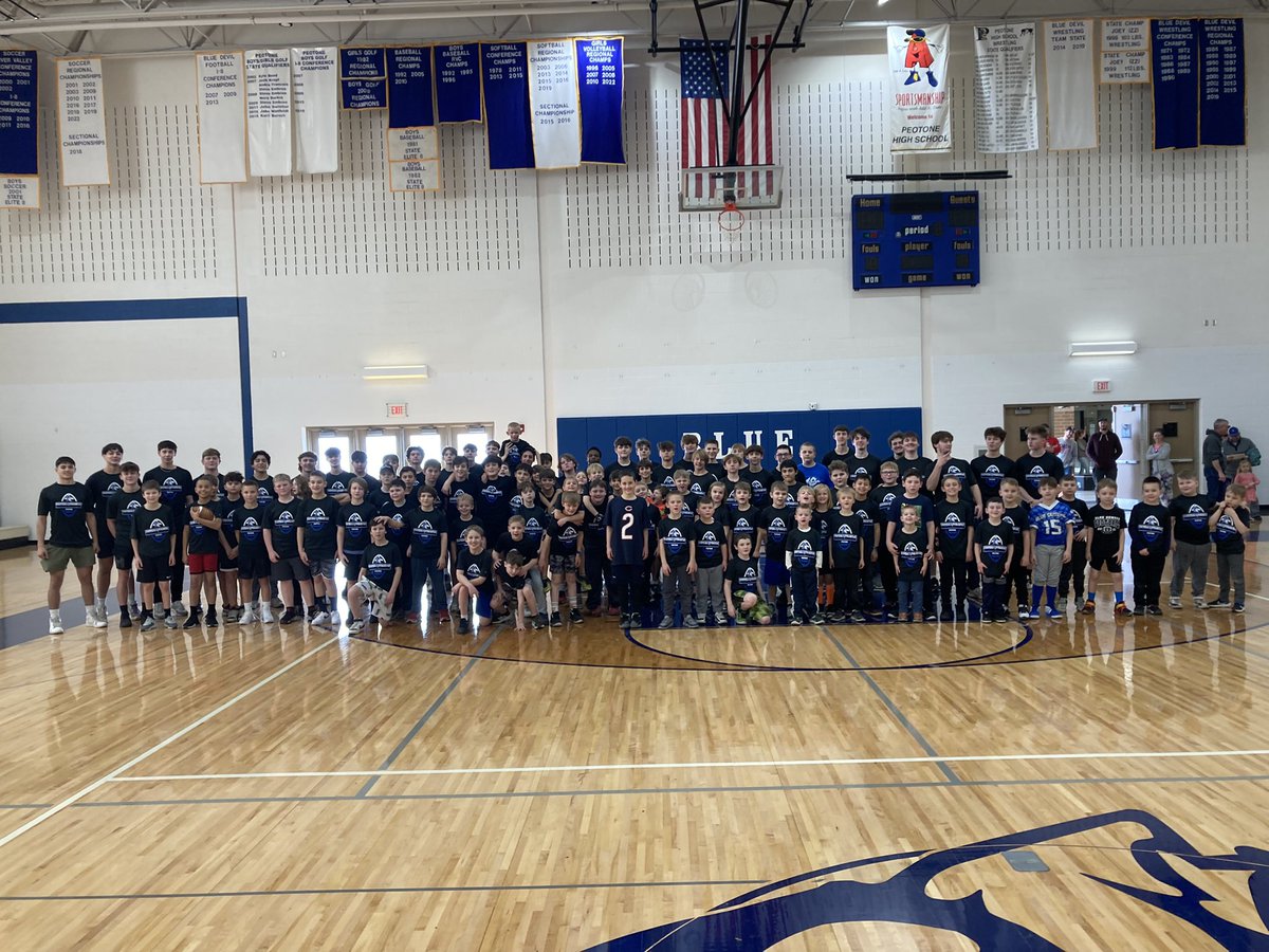 Big thank you to everyone who participated today. Had over 90 future Blue Devils join us. And a big thx to all our current players for volunteering their time.
