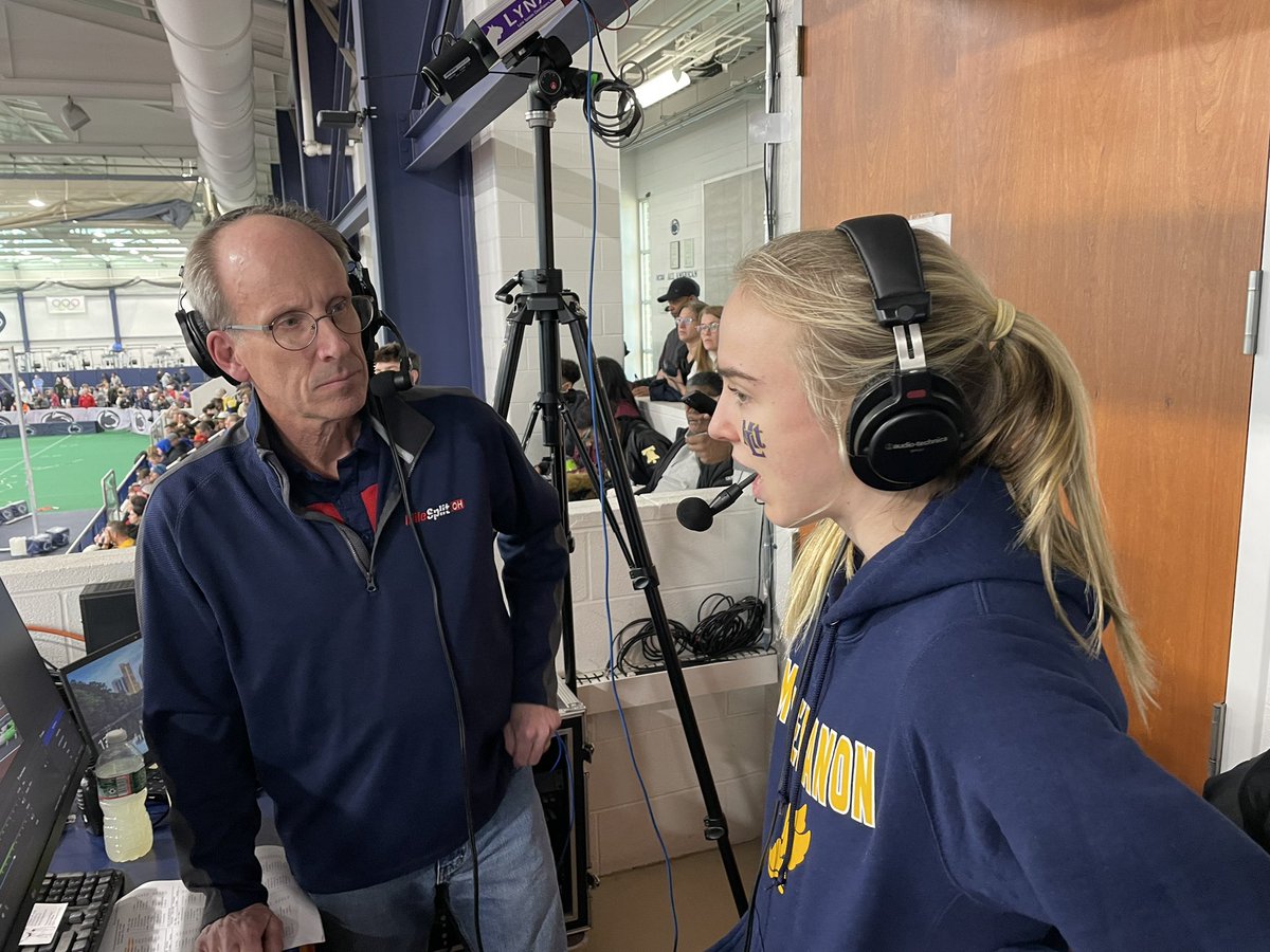 oldschooltrack's tweet photo. PRs, state meet/PA indoor records, 3K sweeps and then @PennTrackXC livestream guests! These athletes did it all today at #PTFCA . My thanks for their time and conversation. https://t.co/6h9yiHz42e