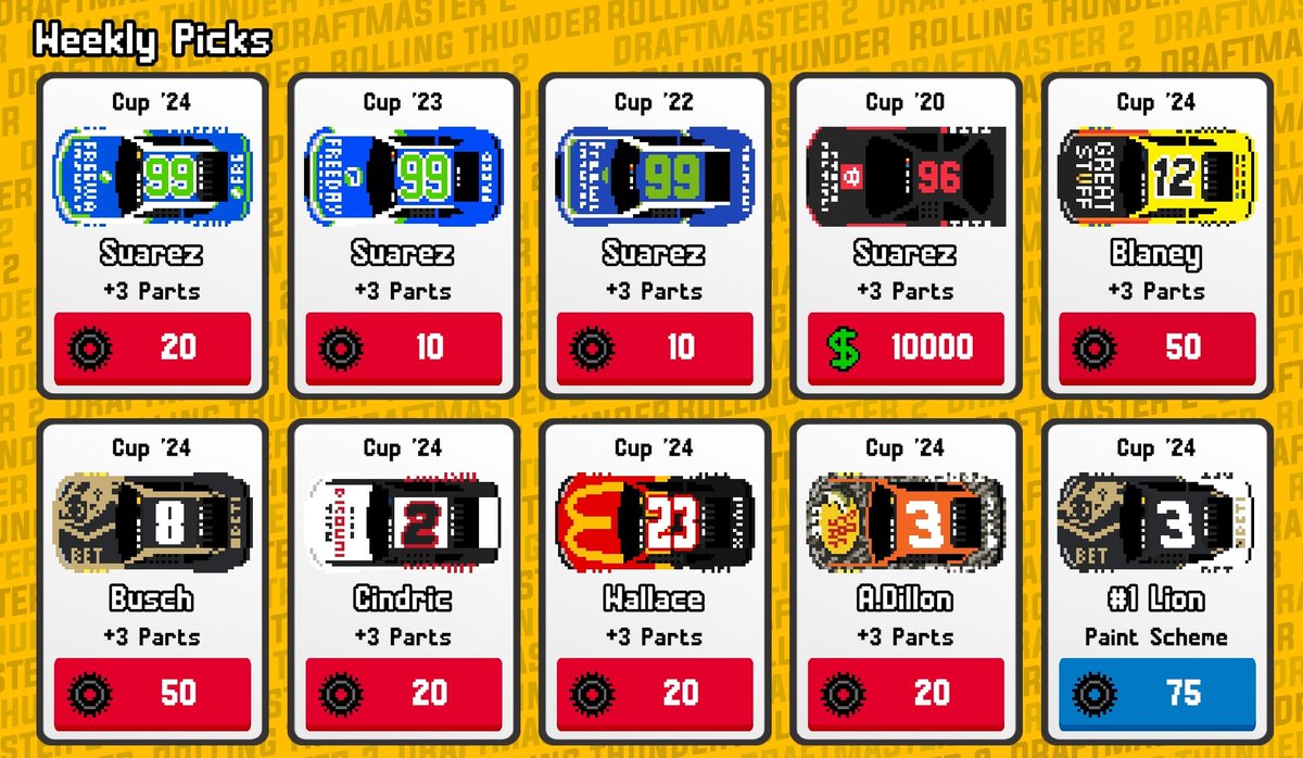 DraftmasterGame's tweet photo. We loved that finish! 

Grab the top 5 in the weekly Store this week, which is now live.

The alt paint for this week is an A.Dillon Lion paint! https://t.co/QDYj4XogPb