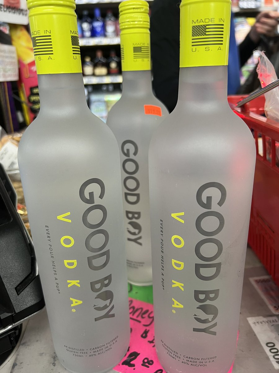 StoreMikes's tweet image. #new @goodboyvodka #goodboyvodka #good #boy #vodka is in! #american made #everypourhelpsapup