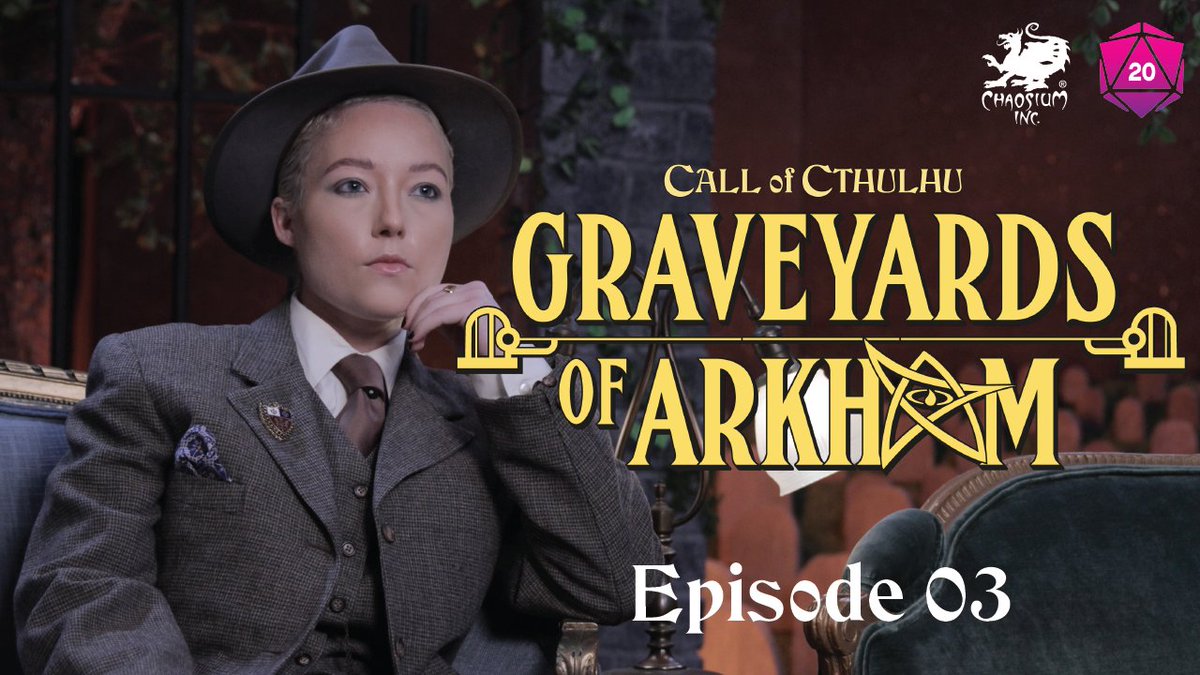 Chaosium_Inc's tweet image. The latest instalment of Graveyards of Arkham is now available on YouTube!

Watch now with us! buff.ly/4bMRYDN