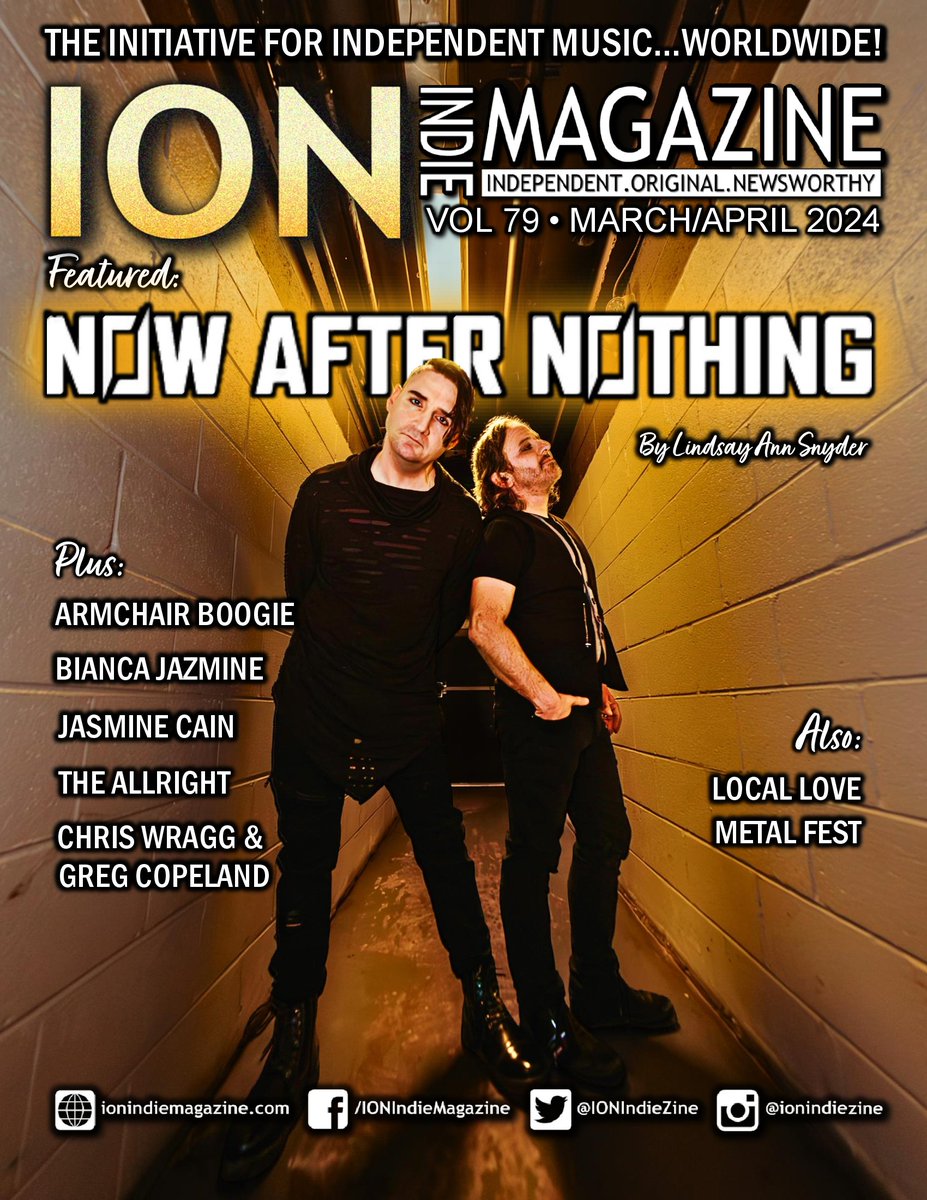 It's HERE! Check out our latest issue of ION Indie Magazine (March/April 2024) featuring darkwave duo Now After Nothing. Feature interview and photography by Lindsay Ann Snyder.

online.flipbuilder.com/dxlv/ptcy/