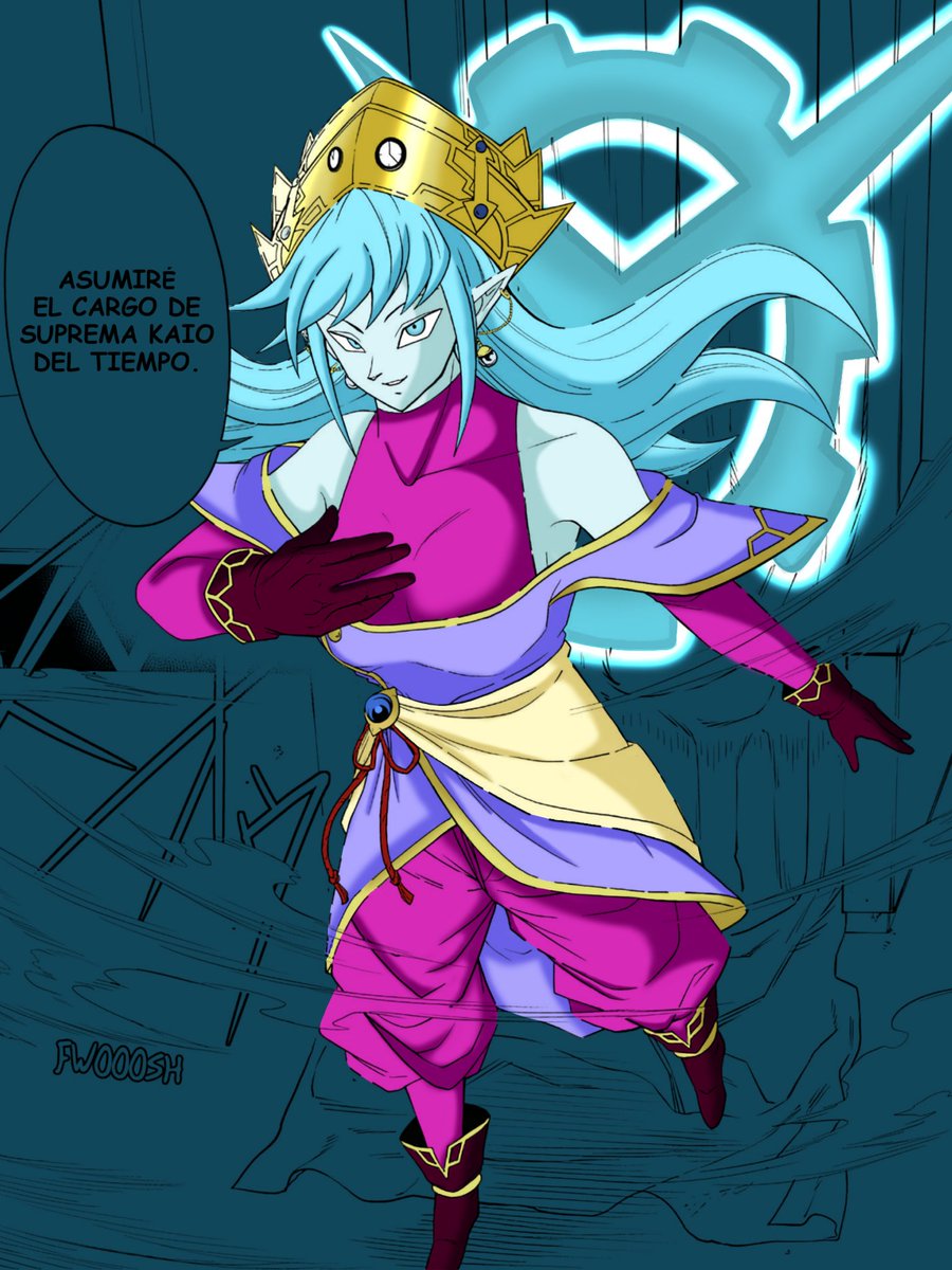 TheDarkLz's tweet image. Un coloreo a lo que vendría ser un panel de dragón ball héroes de la suprema kaioshin del tiempo 

#DragonBall #supremekaioftime #aeos #dbdfanart #ibisPaintX #drawing #DragonBallSuper #dragonballart #dbz #SDBH #DragonBallZ