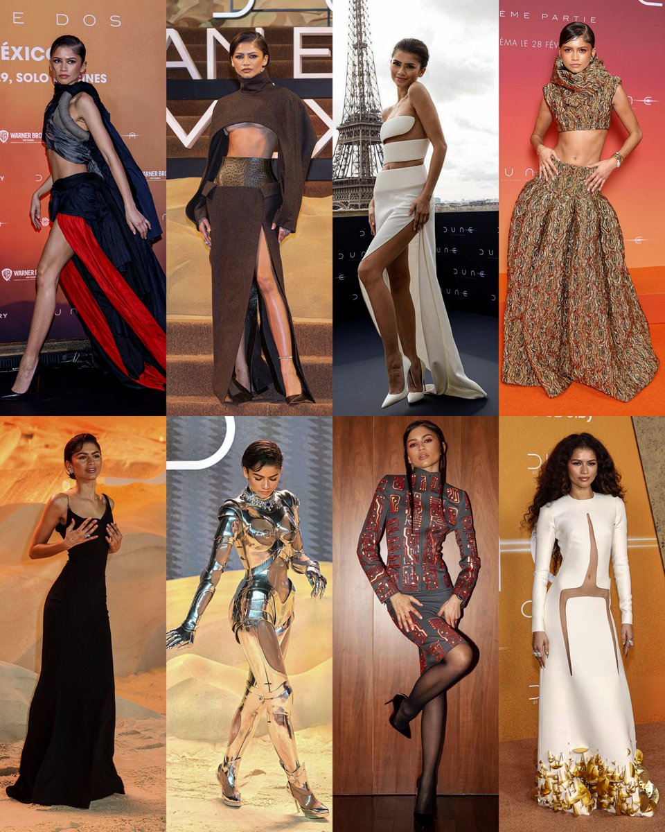 this was the last red carpet event of the dune part two press tour, what was your favorite zendaya look ?