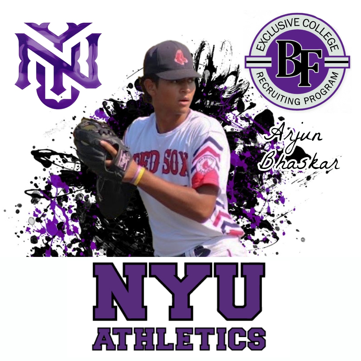 Congratulations to 2025 Baseball Factory Exclusive Program member Arjun Bhaskar (<a href="/arjun_bhaskar11/">Arjun Bhaskar</a>) on his commitment to <a href="/nyu_baseball/">NYU Baseball</a>! #BFExclusive