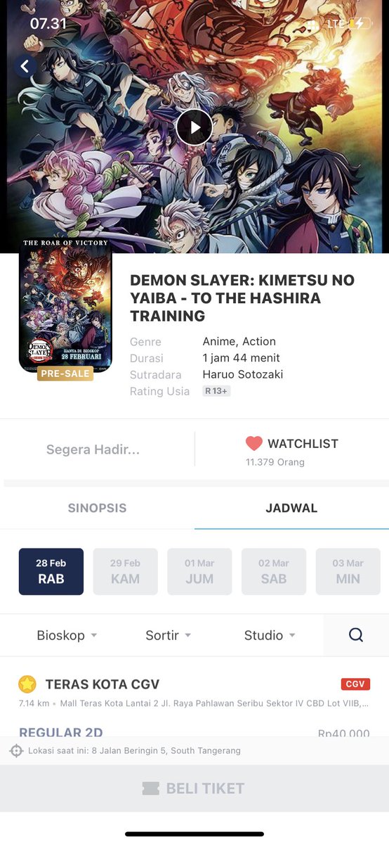 Nonton ini yuk.. kisaran Pamulang BSD.. 😍