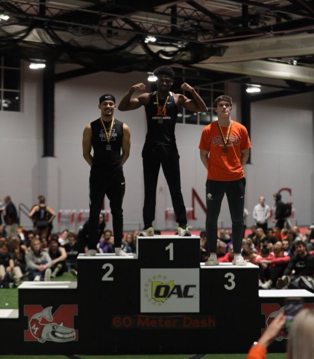 CNE_TracknField's tweet photo. Championship weekend for some former Rockets: Abbey Puckett competing in the pentathlon with @WSU_TF_XC , Summit Northrup in the 3000 &amp; 5000 with @NKUNorseXCTF, and Cj Boothby picking up a 3rd place 60m finish at the OAC and setting a new Ohio Northern school record. https://t.co/Gr1eLEojyM