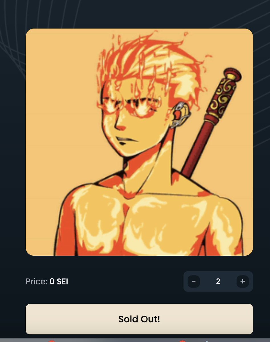 And We Minted Out!
Longest Mint in <a href="/SeiNetwork/">Sei</a> history.
We are not proud of that 😂