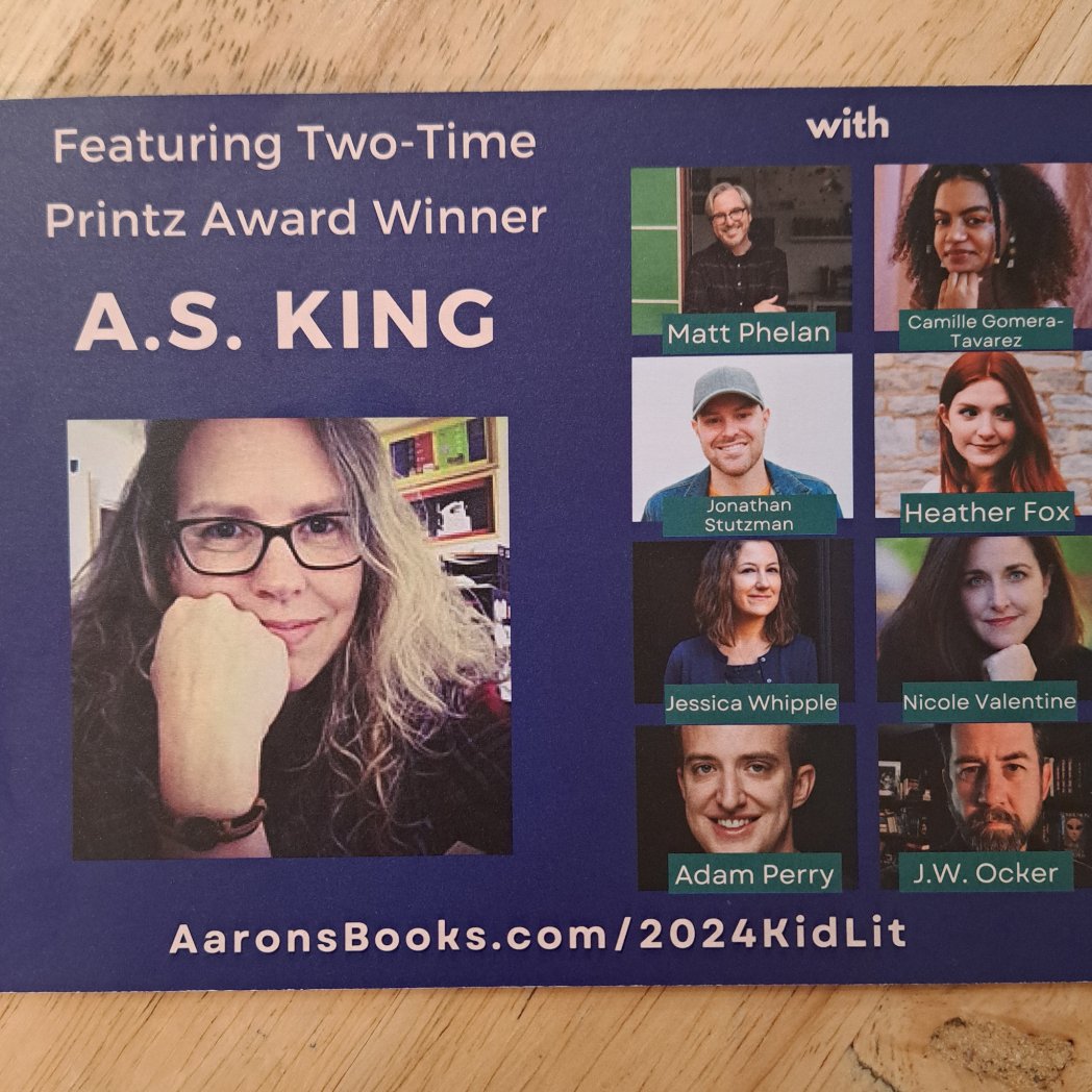 Jessica Whipple (@jessicawhippl17) on Twitter photo Flier for the Lititz Kid-Lit Festival hosted by <a href="/AaronsBooks/">AaronsBooks</a> featuring <a href="/AS_King/">A.S. King ☂️ Updates Only</a> <a href="/MattPhelanDraws/">Matt Phelan</a> Camille Gomera-Tavarez <a href="/dustdancestoo/">Jonathan Stutzman</a> <a href="/adoodlefox/">Heather Fox</a> @jessicawhippl17 (that's me) <a href="/misterperry/">Adam Perry</a> J.W. Ocker, Nicole Valentine.
March 9th! Aaronsbooks.com/2024kidlit for info. Flier for the Lititz Kid-Lit Festival hosted by <a href="/AaronsBooks/">AaronsBooks</a> featuring <a href="/AS_King/">A.S. King ☂️ Updates Only</a> <a href="/MattPhelanDraws/">Matt Phelan</a> Camille Gomera-Tavarez <a href="/dustdancestoo/">Jonathan Stutzman</a> <a href="/adoodlefox/">Heather Fox</a> @jessicawhippl17 (that's me) <a href="/misterperry/">Adam Perry</a> J.W. Ocker, Nicole Valentine.
March 9th! Aaronsbooks.com/2024kidlit for info.