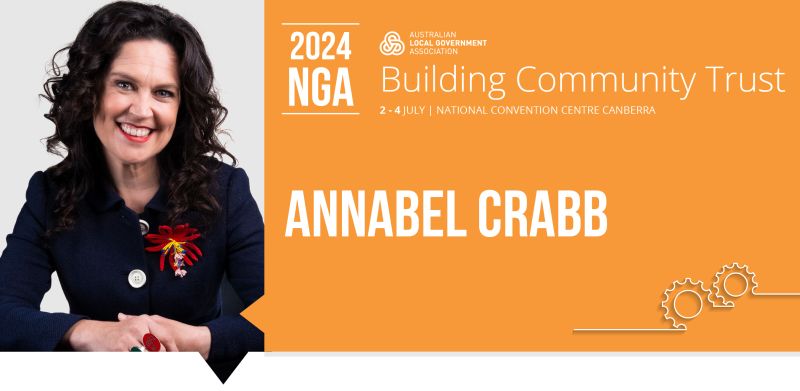 Our high-profile speakers for #NGA24 from 2-4 July have been confirmed. We're excited to announce media personality @annabelcrabb will join ALGA President @ClrLindaScott for a fireside conversation about #politics and civic engagement. Register NOW: bit.ly/485VxSp