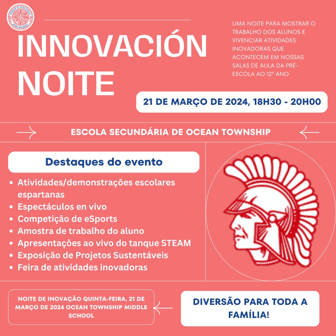 🗓️Save the date! Join us for Innovation Night on Thursday, March 21st. Don’t miss an opportunity to explore and celebrate the innovation taking place in our schools, PreK-12th grade! #SpartanLegacy @MrsDKaszuba @camatotois @MLopusznick @MrJBosmans @DPalaia