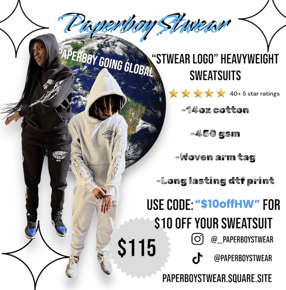 What are you waiting for? 
Over 40+ 5 star ratings🔥🔥

paperboystwear.square.site/product/paperb…

#clothingbrand #MensFashion #Menswear #MaleStreetwear #MensFashionTeam #MensFashionApparel #MensFashionTrends #BestOfStreetwear #StreetwearCulture #blackownedbusiness #supportblackbusiness 
#Paperboy