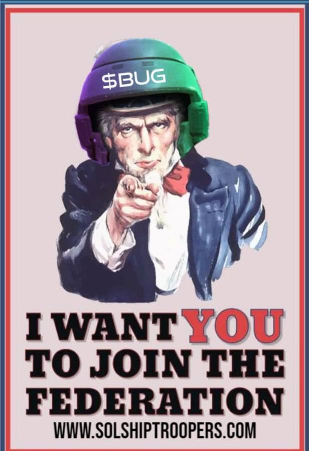 Solana_H_'s tweet photo. @elonmusk Hey Elon, Big Tech AI? let's talk about Big Bug AI! 🐜💻 Our #Bug Army generates gains with precision and zero bias. It's not bizarre, it's bug-tastic! Defeating the Arach Jeets on SOLANA @solshiptroopers💼🚀 #BugPower https://t.co/YiVylVbh6i
