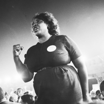 ArkansasNOIRE's tweet photo. [DAY 25] Fannie Lou Hamer, born a sharecropper, rose to become a powerful voice in the civil rights movement. She helped organized Mississippi's Freedom Summer &amp; co-founded the National Women's Political Caucus to support women seeking office.
 #OurNewsOurCultureOurTime https://t.co/thX6j0xvh4
