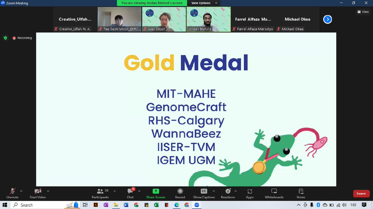 ジャンアリパサ🔻 (@sprn3ddtabipc) on Twitter photo The <a href="/igem_ugm/">iGEM UGM 2025</a> team won 2 awards and a gold medal on <a href="/GogecConference/">Global Open Genetic Engineering Competition</a> 2024!
Thank you so much for everyone's hard work! 😄 The <a href="/igem_ugm/">iGEM UGM 2025</a> team won 2 awards and a gold medal on <a href="/GogecConference/">Global Open Genetic Engineering Competition</a> 2024!
Thank you so much for everyone's hard work! 😄