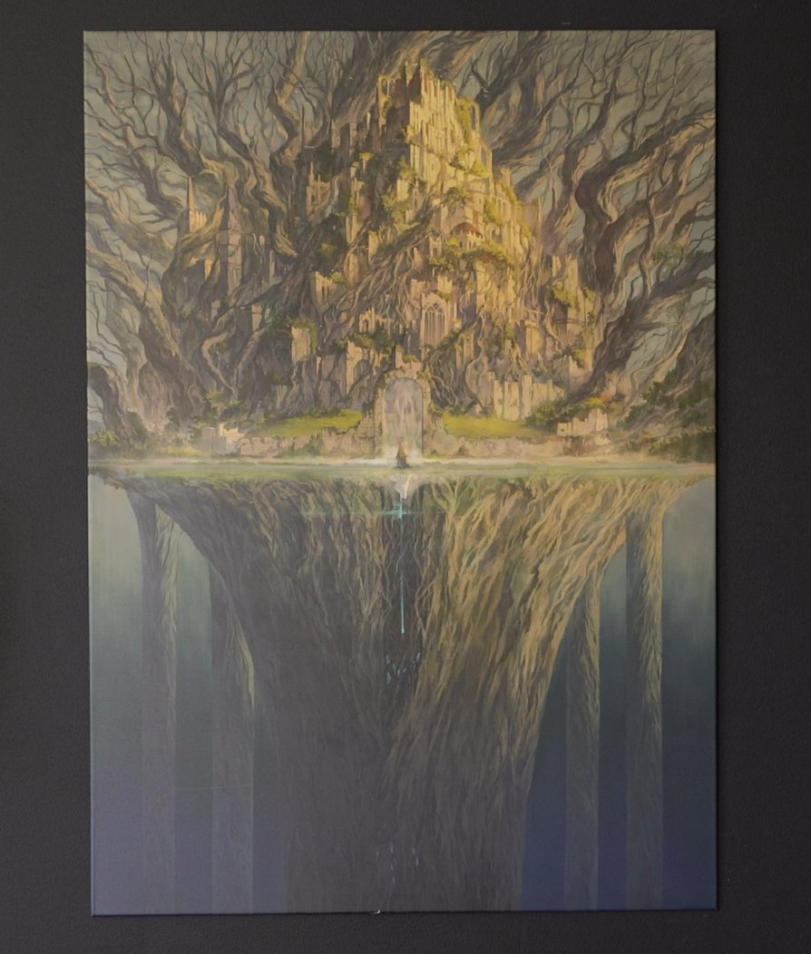 I just launched a new Displate! In this amazing design by @xinoria201, you decide whether to hang it as a giant tree holding up the world, or a great city built amidst the roots. It's up to you! It's 22% off or 33% off if you buy two or more prints: displate.com/displate/72136…