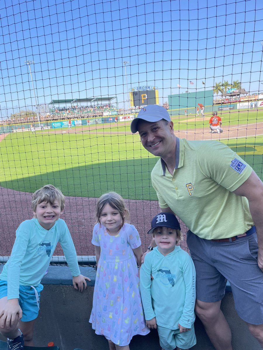 Opening day of Spring Training is one of my very favorite days of the year. Amazing weather and uncle duty! Go Pirates!
