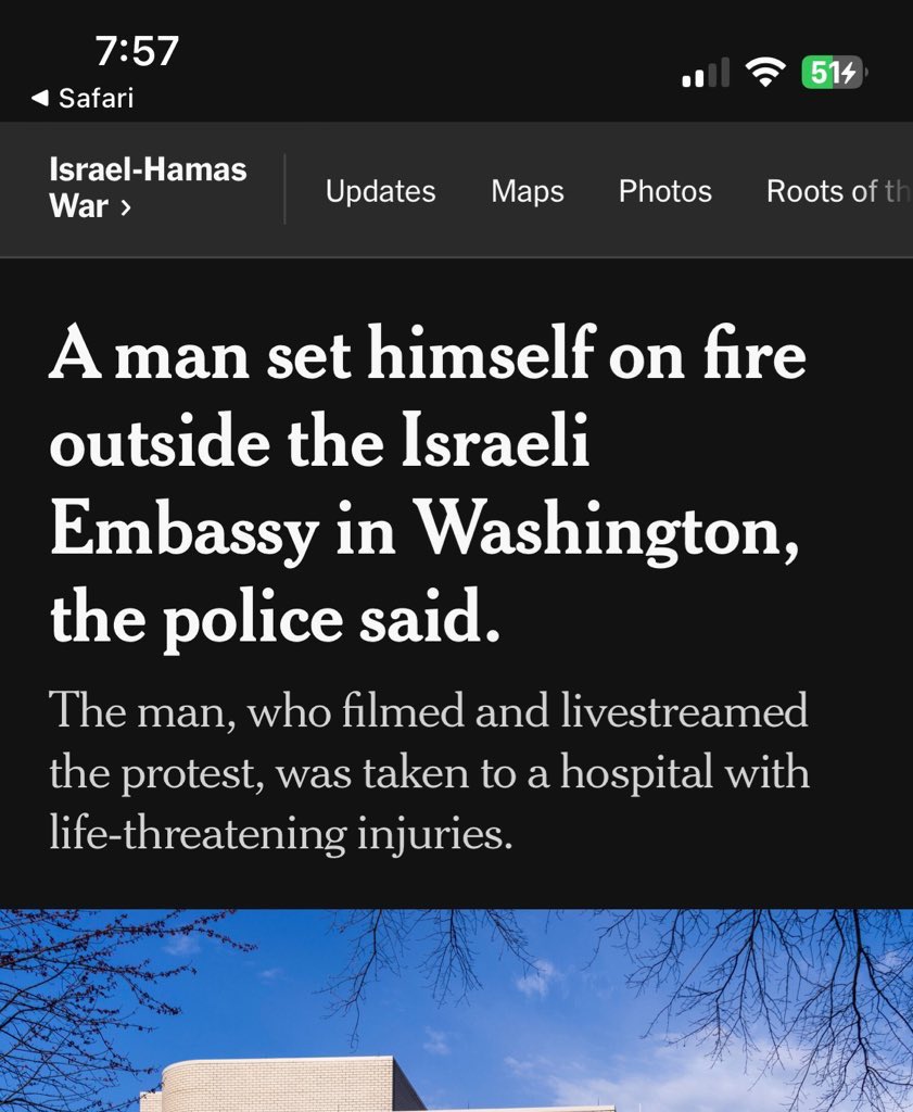 Took @nytimes 5 paragraphs to mention why he set himself on fire. Mass extermination is happening y’all. The media isn’t gonna do dick. I’m not so brave to set myself on fire, but the overwhelming sense of sorrow at such a blatant crime of humanity? That should be shared by all.