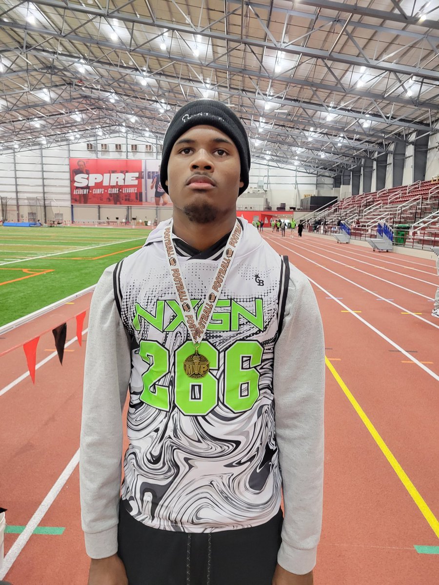NXGN (THE SHOW) showcase camp, receiver MVP! Thanks for the opportunity. <a href="/AllenTrieu/">Allen Trieu</a> @LibbyOn3 <a href="/CoachHawk_5/">Courtney Hawkins</a> <a href="/Kevin_Beard9/">kevin beard</a> <a href="/CoachFlemWR/">RJ Fleming</a> <a href="/Locklyn33/">WalkOnCoach ⭕️H 🌰</a> <a href="/HarlonBarnett/">Harlon Barnett</a> <a href="/JavidJames8/">Beon_WR</a>