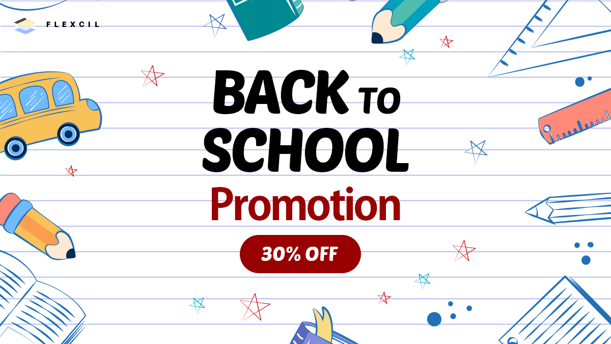 Back to School promotion is back! 🎊 Try Flexcil, the must-have item for the new semester and a tool that boosts study efficiency by 1000%!💯 This promotion is available from Feb. 26 to Mar. 8 (iOS: local time, Android: UTC+9).