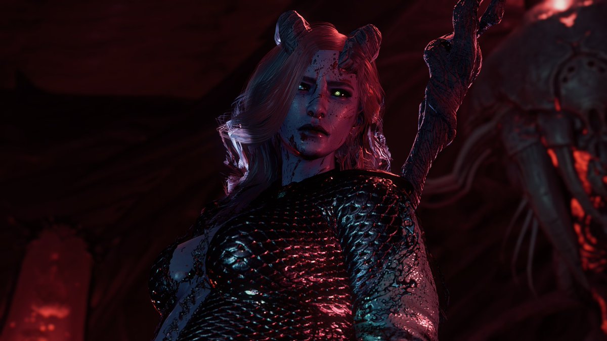 cerudinae's tweet photo. GUYS! SOHLA IS IN GAME!
my girl is finally officially an in game tav and she is GORGEOUS. i wanna bite her thighs and smooch her.
be prepared because i am taking LOTS of photos.
thank you @thatspicymango so, so much for letting me get her in early. you are the best <3
#sohla https://t.co/xflys71ELq