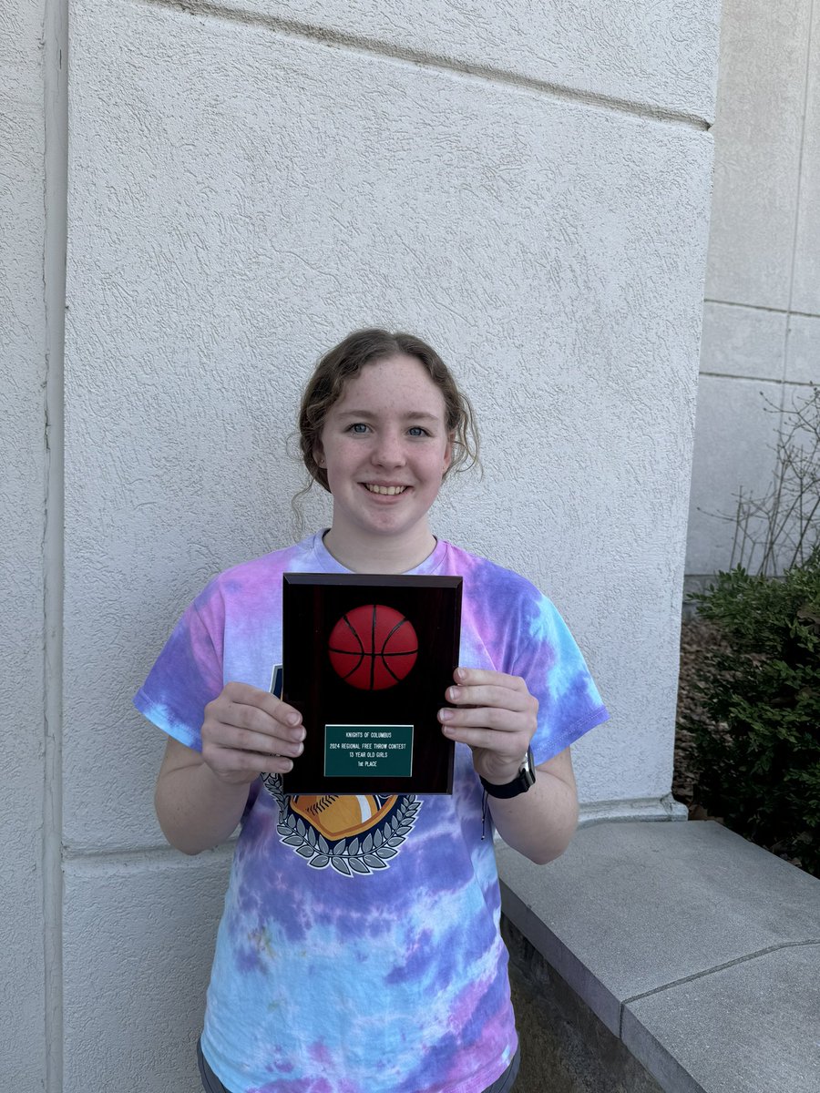 madelyncli53953's tweet image. I am the Kansas City knights of Columbus regional champ for 13 year old girls in free throw shooting ! I get to represent the KC area in two weeks at the state championship! I made 20 out of 25 shots and go into a tiebreaker and won that! 

#basketball #freethrows #freethrow