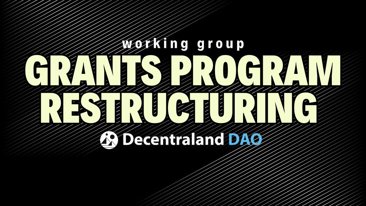 Decentraland DAO (@decentralanddao) on Twitter photo Mark your Calendars for our upcoming Grants Program Restructuring👀
🗓️Thursday, Feb 29th
🕐3:00pm EST
📍Happening on our Discord
<a href="/decentraland/">Decentraland</a> #Metaverse #decentraland Calendars Mark your Calendars for our upcoming Grants Program Restructuring👀
🗓️Thursday, Feb 29th
🕐3:00pm EST
📍Happening on our Discord
<a href="/decentraland/">Decentraland</a> #Metaverse #decentraland Calendars
