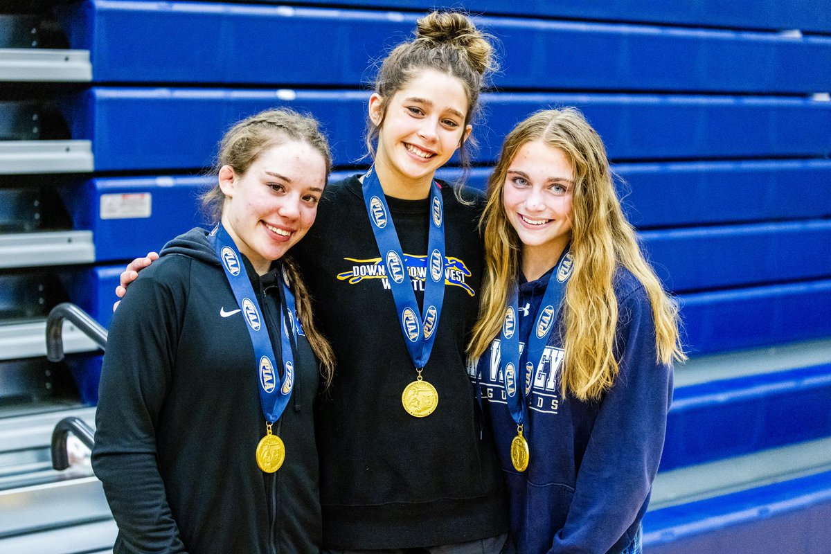 Jaffe, Landrum and Strickland win golds to lead a contingent of 7 Ches-Mont girls to qualify for the first-ever PIAA girls state tournament, March 7-9.