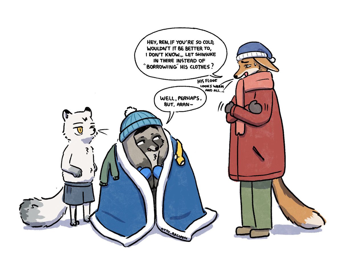 raccoon_attic's tweet photo. February 15th (15.02) is MichiMimi day!

Fox Akagi and Fox Oomimi are a set. There's just no separating them. https://t.co/0vfXHqmwqz