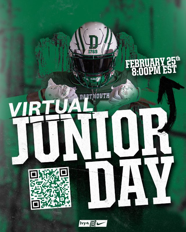 Thanks @CoachDaft for inviting me to @DartmouthFTBL virtual junior day. I really enjoyed learning more about y’all’s program and can’t wait to get up there soon. @CoachALarkins @CoachKeeonShaw @BuckFitz @CoachWild15 @CWilson_NPA