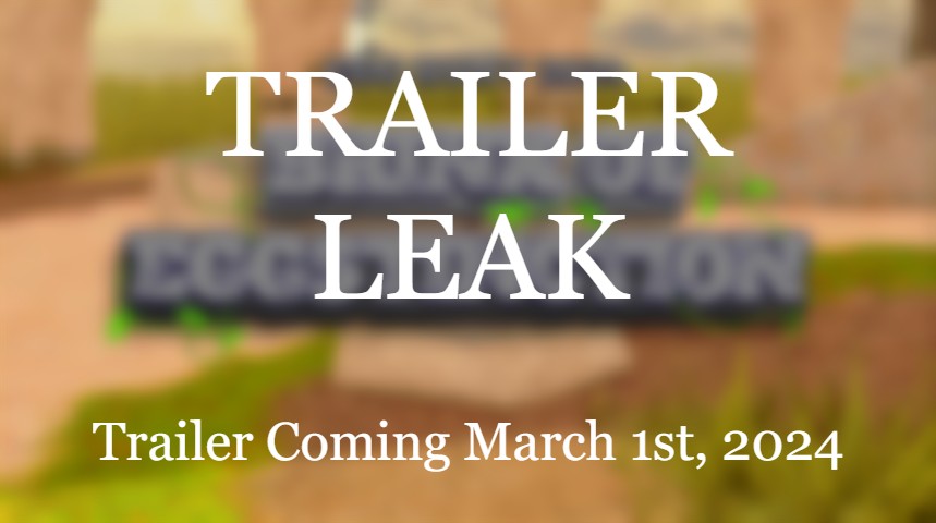 RetroArchives_'s tweet image. The Egg Hunt 2024: Brink of Eggstinction trailer is coming March 1st, 2024! Get ready for the Egg Hunt... 🥚👀 The trailer will be on YouTube!

H.O.P.S. YouTube: youtube.com/channel/UCI6oj…

#robloxegghunt2024