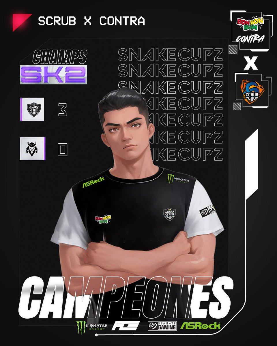 ¡Campeones de la #SnakeCup2! 🏆📷¡Agradecemos a <a href="/SnakeFeathersGG/">Snake Feathers</a> por  su buena organización !  📷📷 ¡Estuvimos invictos y más fuertes !  GGS al rival
<a href="/JanusEsports/">Janus Esports</a>
<a href="/BonBonBumContra/">Bon Bon Bum Contra🇨🇴⚡</a>