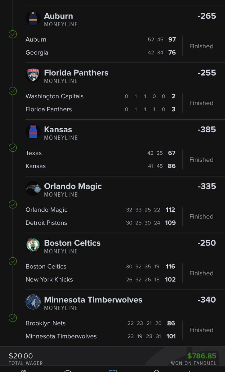 Back2back huge wins on @FDSportsbook nothing new though. Join my sport gambling discord the link will be under this tweet we are 300 deep!! Come cook with us 👨🏽‍🍳

 #gambling #parlays #fanduel #DraftkingsSportsbook