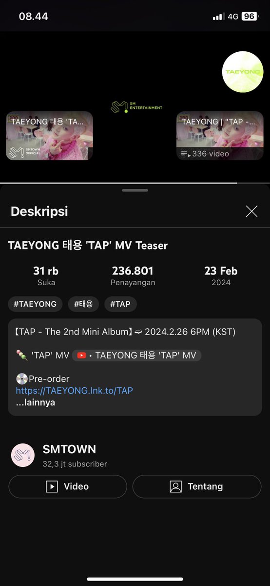 TAEYONG 태용 'TAP' MV TEASER 
🔗: youtu.be/ntb0BBhDUgU?si…

Streaming tag : everyone who loves TAEYONG

#TY_TAP_MVTEASER
#TAEYONG_TAP