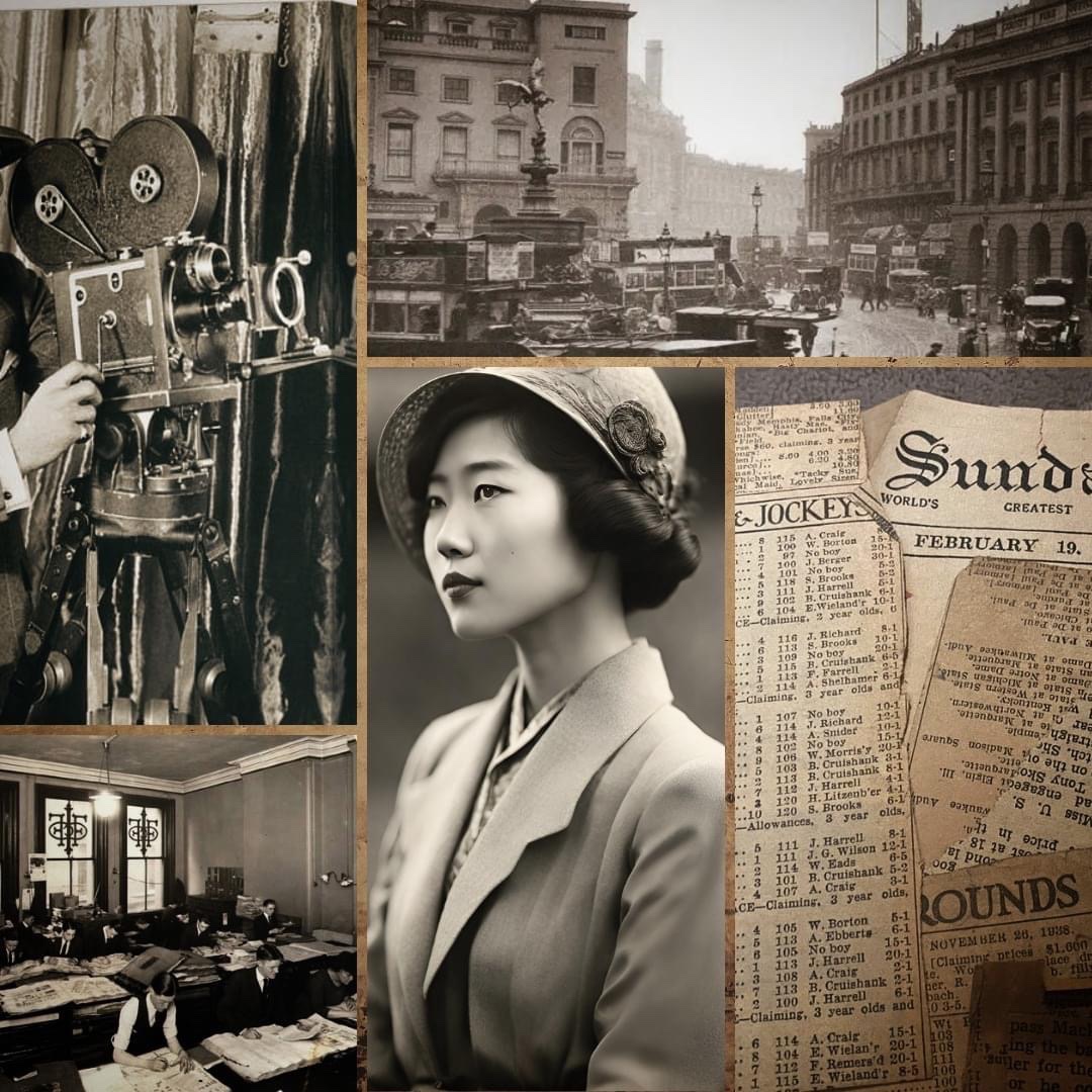 Was supposed to start writing my short story this weekend and so far all I've done is make an aesthetic... The yet-to-be-titled story is about a young journalist in 1920s London who yearns to emulate her famous grandfather: Sherlock Holmes...