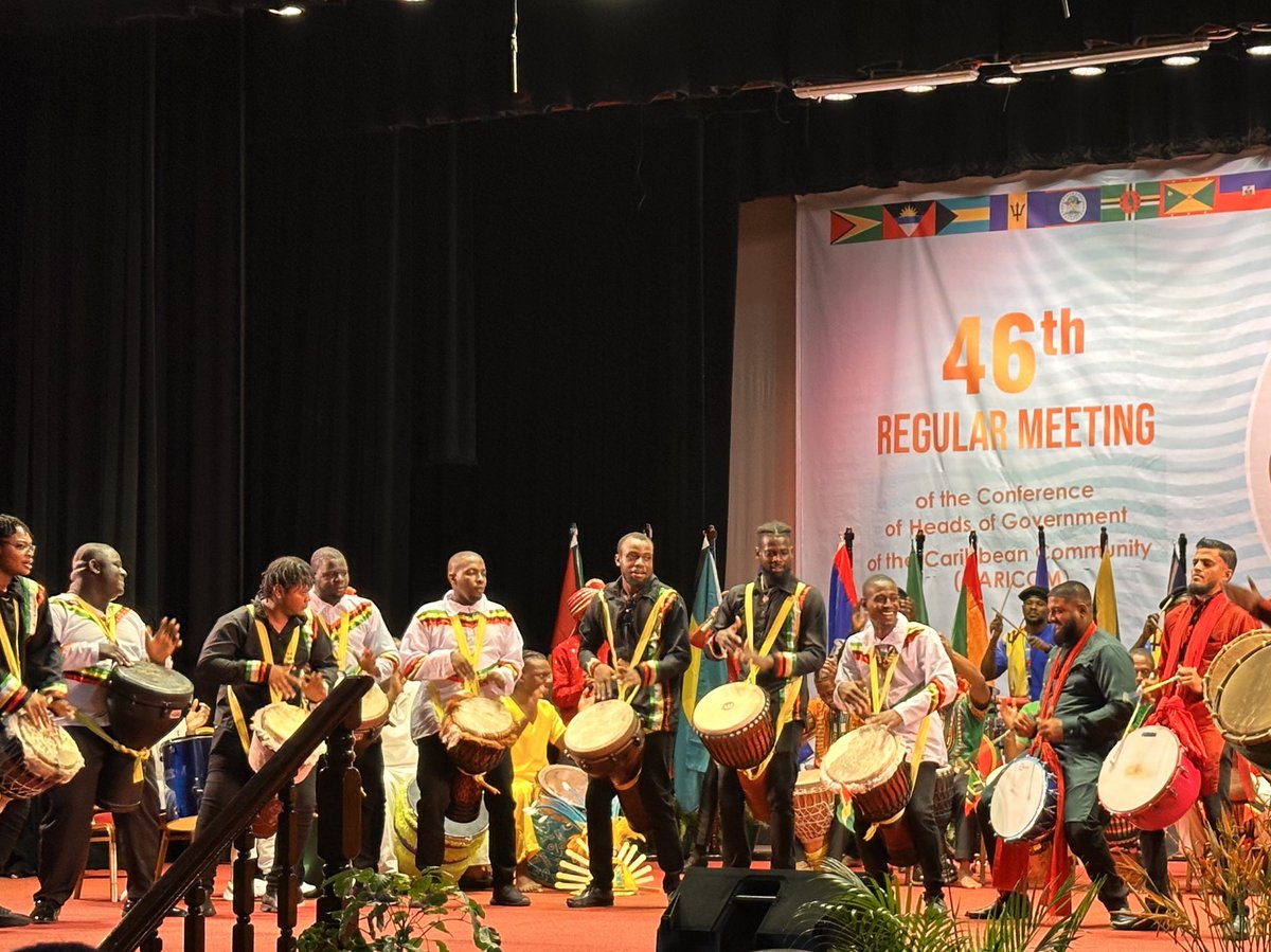 Honored to be representing @USAID at this year’s annual @CARICOMorg meeting. The Opening Ceremony was a inspiring display of the cultural richness of the region and the power of unity.