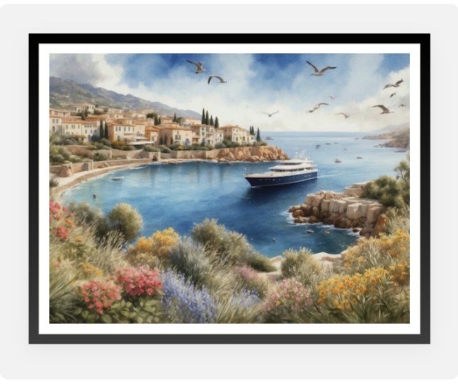 Oil Painting of Cruise ship in Mediterranean port.

Get it at: 
iamfy.co/artist/product…

#oilpainting #mediterranean #coastalpainting #aiartcommunity #AIArtworks #digitalart #aiart