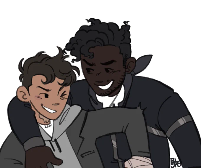 Frank and Joey done for @/MossDragon413 