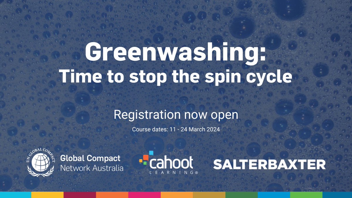 📣 NEW COURSE LAUNCH 📣

Join our new course ♻️ Greenwashing: Time to stop the spin cycle ♻️

Over 2 weeks, learn to use marketing &amp; communications for a better world, the foundations of sustainability &amp; how to avoid greenwashing.

Register now: bit.ly/3uuZdzC