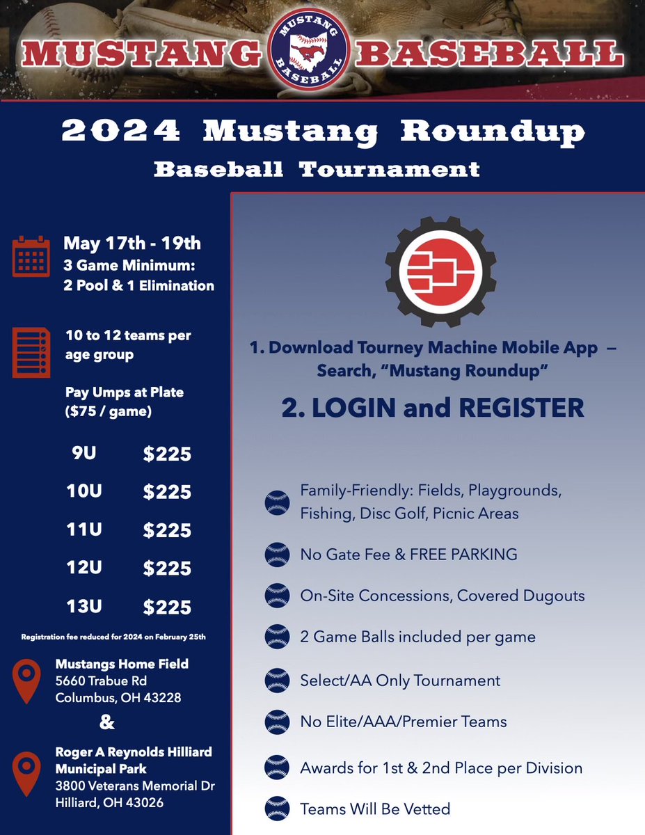 Mustang Baseball of Central Ohio tweet media