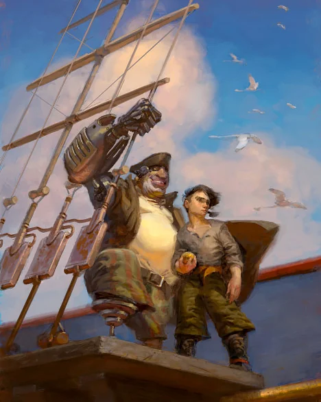 Visual development painting for ‘TREASURE PLANET’ by Dan Cooper 🔥