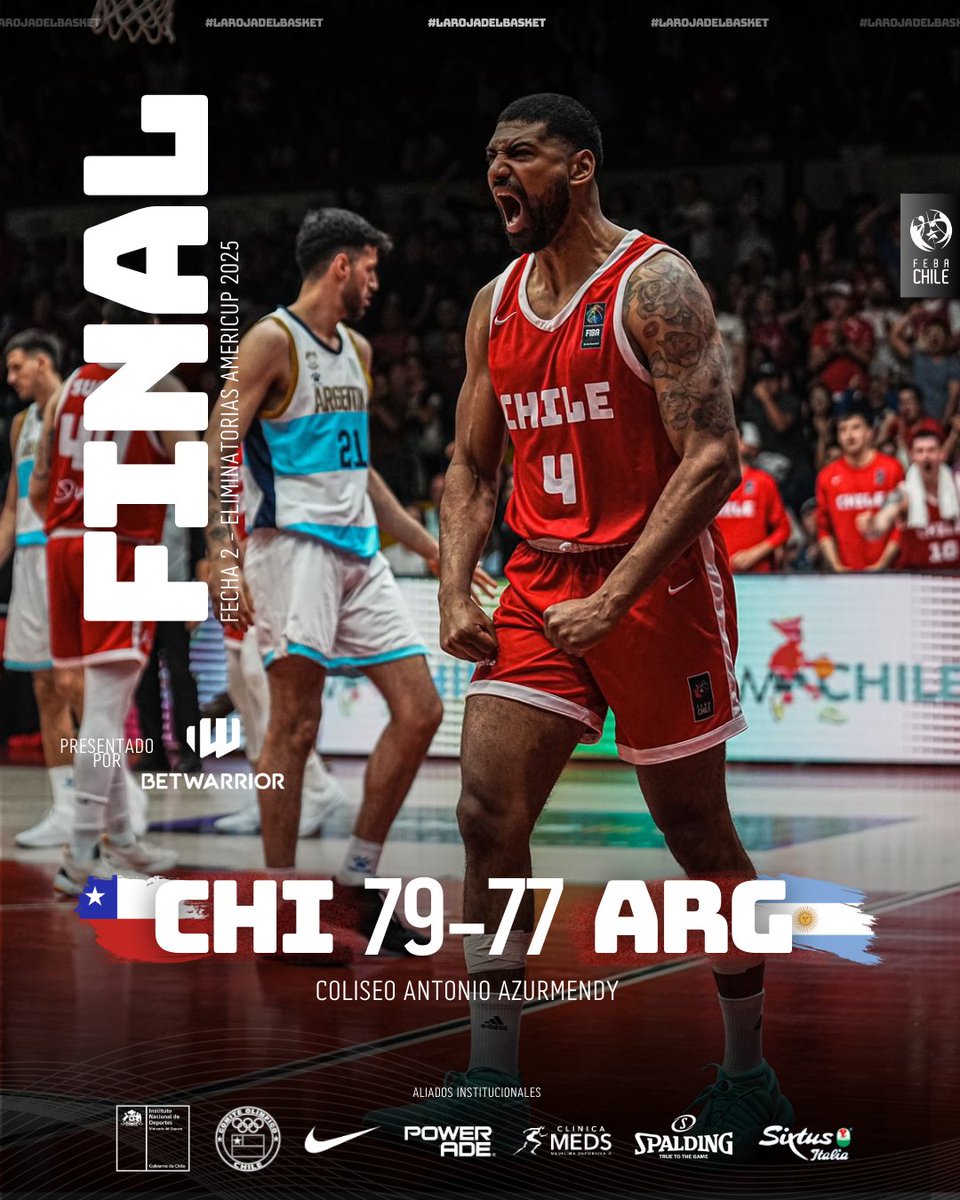 ChileFeba's tweet photo. #LaRojaDelBasket🔴🔵 https://t.co/0lbolHSGTT